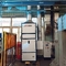 Sistema industrial da remoção de poeira do extrator central das emanações com limpeza automática